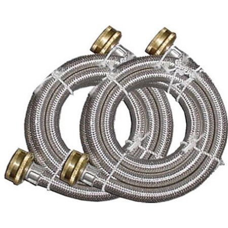 HOMEWERKS Homewerks 7243-60-34-1-2PK 2 Pack; 0.75 In. Garden Hose Thread x 0.75 In. Garden Hose Thread x 60 In. Wash Hose 547416